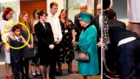 Reactia adorabila a unui baietel cand o cunoaste pe Regina Elisabeta a II-a a Marii Britanii! Imaginile VIDEO au devenit virale :))