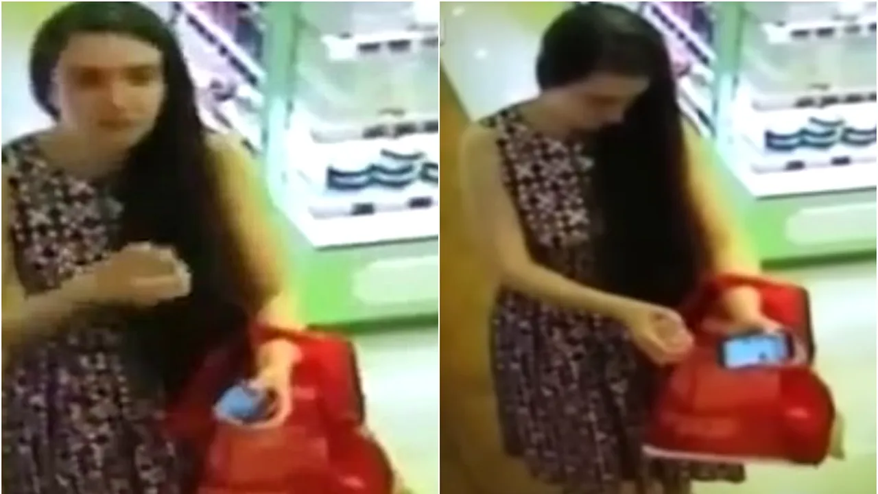 Aceasta tanara a mers sa testeze un parfum intr-un magazin de lux 