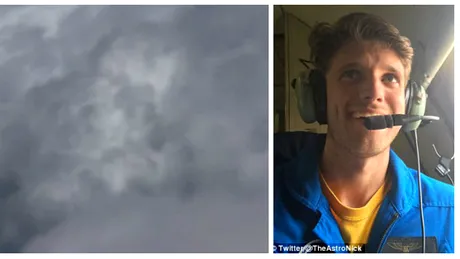 Barbatul care a zburat in inima uraganului Irma! Ce s-a intamplat cu el in cateva minute VIDEO