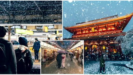 Aceste imagini cu orasul Tokyo acoperit de zapada te vor face sa te indragostesti din nou de iarna! Cat de superba e capitala Japoniei imbracata in alb