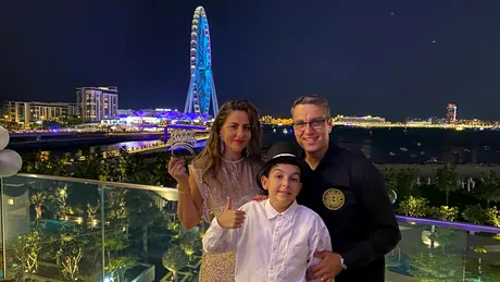 Cristi Brancu și Oana Turcu și-au dus fiul în Dubai la lux și opulență! Imaginile momentului cu cei trei