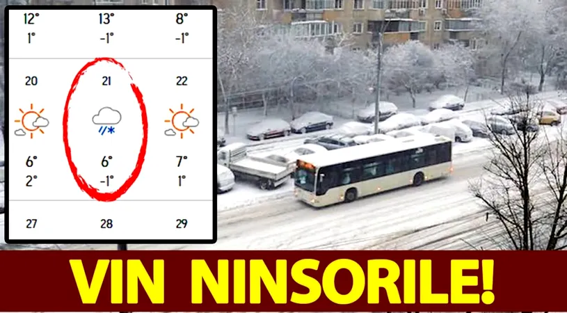 E oficial, vine iarna în România! Meteorologii anunță data exactă când va ninge prima dată în București. E mai devreme decât în alți ani
