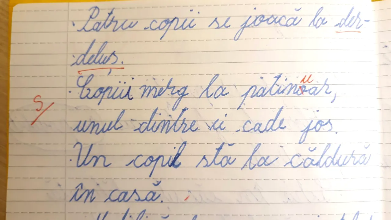 Elev, notat prost de profesor pentru ca a scris CORECT! Ce cuvant banal nu stie sa scrie cadrul didactic, de fapt (1) 