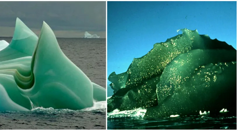 De ce exista aisberguri de culoare verde. Misterul vechi de peste un secol a fost, in sfarsit, elucidat de catre oamenii de stiinta!