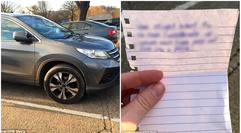 A parcat perfect regulamentar, insa cand s-a intors la masina a avut un soc! Ce mesaj avea lipit pe geam. Ce stupid!