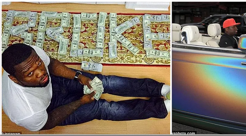 50 Cent si-a tras Rolls-Royce la 6 luni de cand si-a platit datoriile! Cat a dat pe masina de fite dupa ce a dat la stat 22 milioane de $