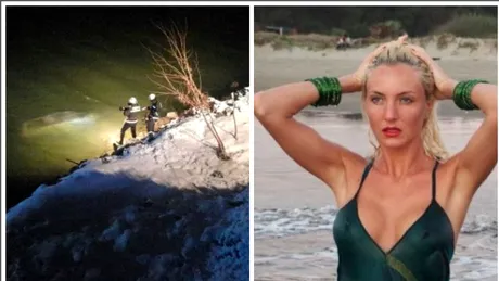VIDEO! Imagini dure de la locul accidentului unde a murit Anca Popa! Cum o cauta disperati scafandrii in apa inghetata!