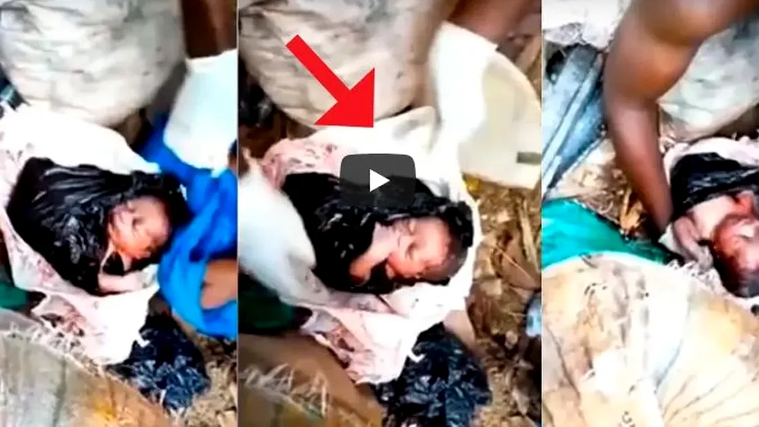 Imagini revoltatoare! Un nou-nascut e salavat dintr-o punga de plastic, dintr-o gramada de gunoi unde a fost aruncat de mama lui imediat dupa ce l-a nascut