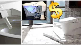 Vasul de toaleta care costa 10.000$! E uimitor: capacul se ridica singur, iti spala zona intima si apoi… VIDEO