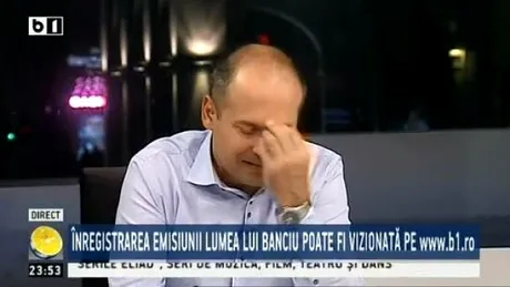 Radu Banciu pleaca de la B1 TV! Renunta la emisiune imediat dupa ce postul a fost din nou amendat de CNA din cauza lui! VIDEO