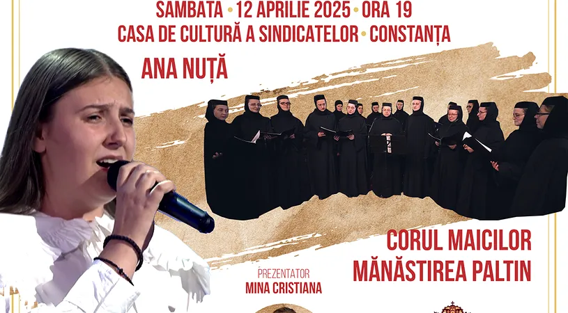 S-au pus în vânzare biletele pentru Conferința educațională „Muzica – Armonie sau Zgomot?” , un regal de muzică bizantină, „Rugăciune și Tămăduire”, care va avea loc în Sâmbăta lui Lazăr la Constanța