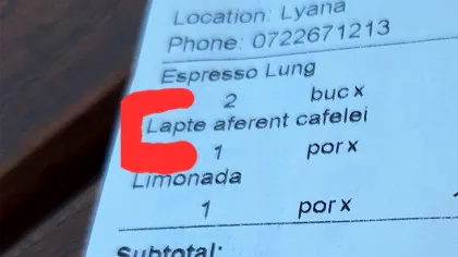 I-au cerut bani pentru laptele din cafea! Cât a plătit un client pentru „laptele aferent cafelei” într-o terasă din Vama Veche