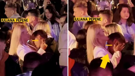 Prezentatoarea Iuliana Pepene s-a lăsat sărutată în zone interzise! Ce bărbat a atentat la decolteul ei