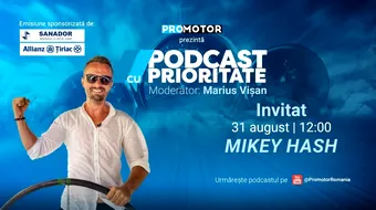 Mikey Hash vine la „Podcast cu Prioritate” #111 by ProMotor. Despre cei 3 ani petrecuți pe ocean, întoarcerea în România, BMW, motociclete, aviație