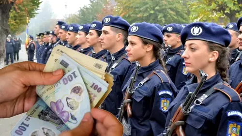 Salariul surprinzător al unui jandarm român de 19 ani: Fluturașul care a stârnit reacții pe internet