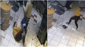 Romanca s-a batut cu un hot care incerca sa jefuiasca barul in care lucra! Simona a dat dovada de un curaj impresionant VIDEO