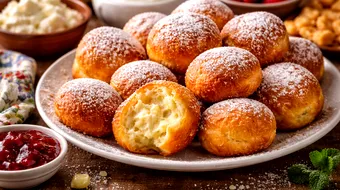 Gogoși cu brânză pufoase și aromate. Rețeta simplă care cucerește pe toată lumea