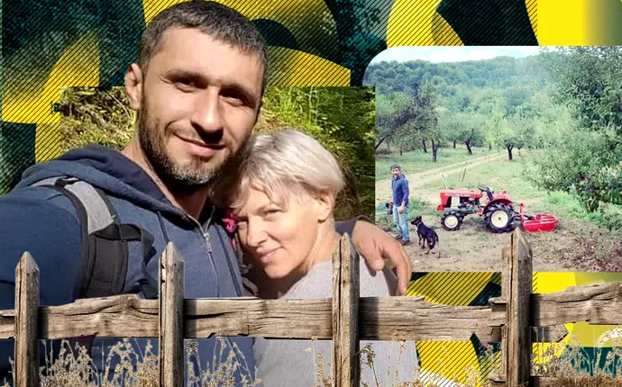 Dana Nălbaru și Dragoș Bucur, imagini din gospodăria pe care o au la țară. Prezentatorul de la PRO TV se ocupă de arat, iar soţia şi copiii de livadă
