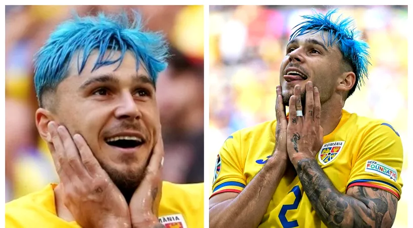 Andrei Rațiu a dat moda la Euro 2024! Străinii sunt impresionați de părul albastru al tricolorului