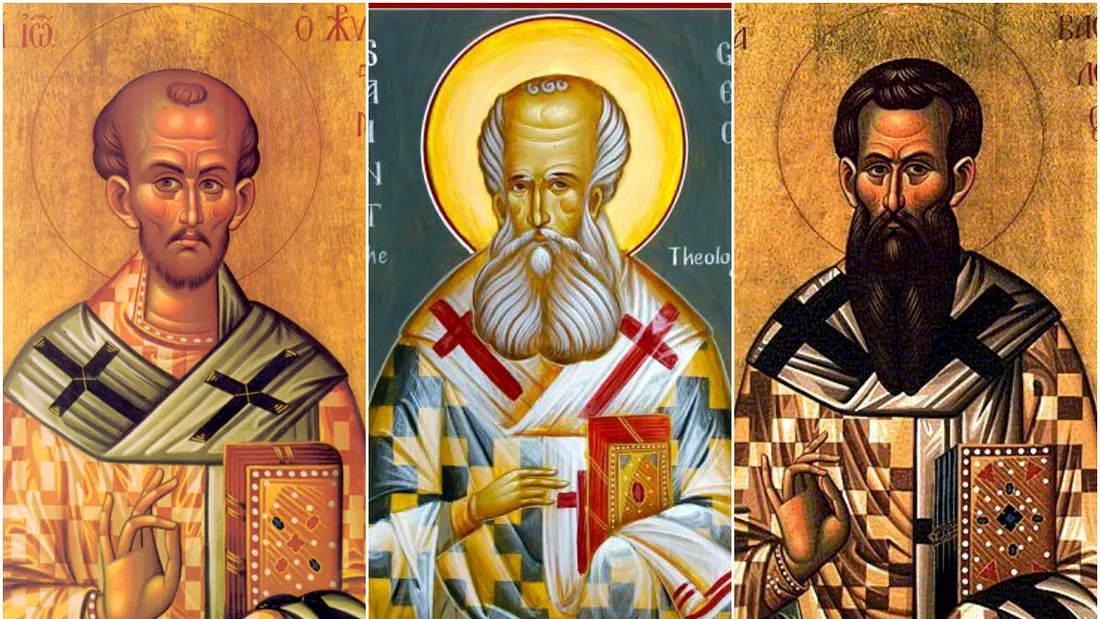 Calendar ortodox 30 ianuarie. Rugăciune către Sfânții Vasile cel Mare, Grigorie Teologul și Ioan Gură de Aur