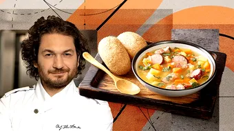 Rețeta de ciorbă cu cartofi și afumătură a lui Florin Dumitrescu. Ce ingredient secret foloseşte pentru un gust irezistibil