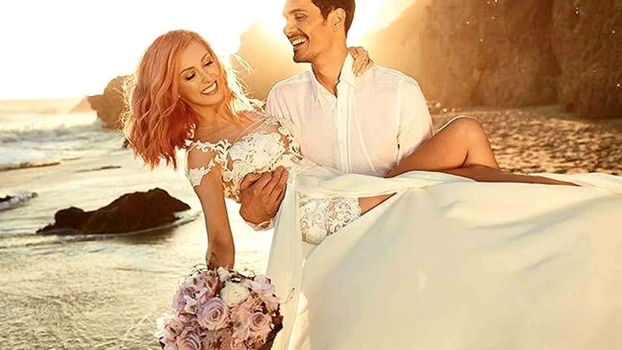 George Burcea si Andreea Balan s-au casatorit pe o plaja din California 