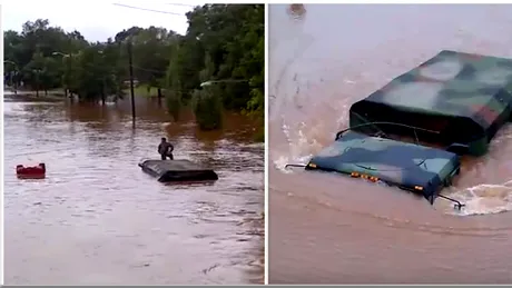 Soldatii americani care erau la un pas sa moara inecati dupa ce au intrat cu camioanele aici! Cum au scapat in ultima clipa