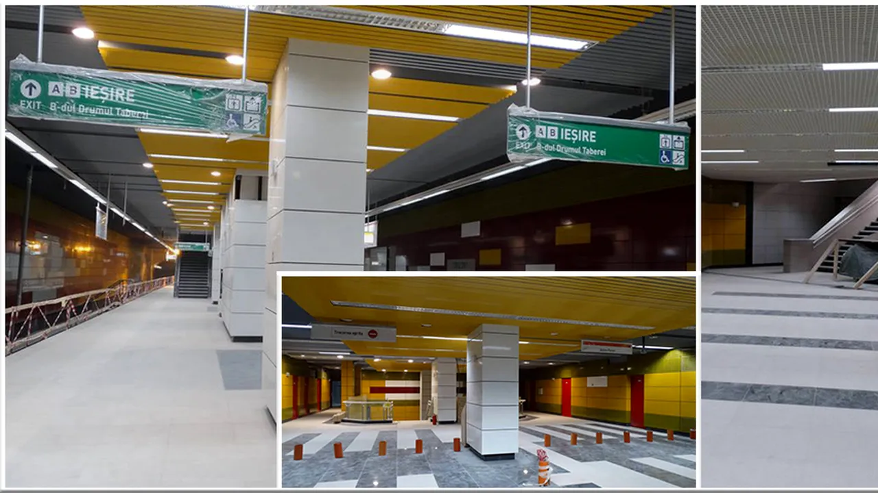 Imagini de la metroul din Drumul Taberei 