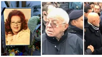 Imagini sfasietoare de la inmormantarea Stelei Popescu! Alexandru Arsinel, transfigurat de durere: nu s-a dezlipit de sicriul actritei