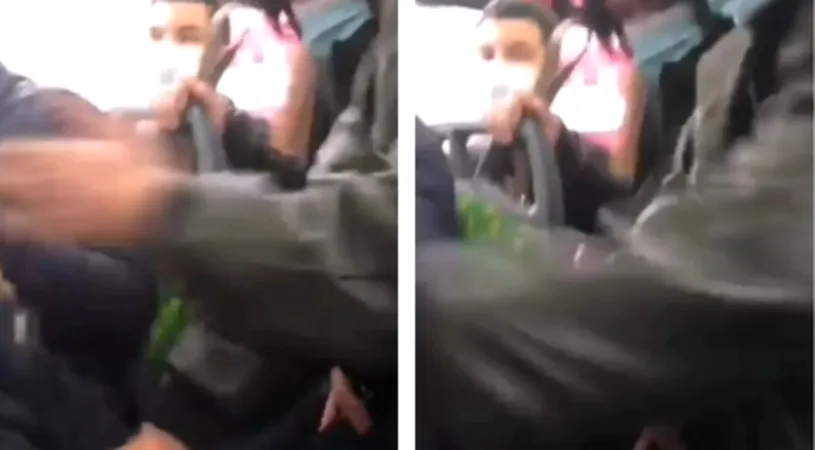 Scandal de proporții într-un autobuz din Iaşi! Un bărbat a lovit o femeie pentru că aceasta nu purta corect masca de protecţie