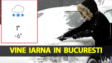 Vine iarna în noiembrie în București! Meteorologii Accuweather anunță primele temperaturi negative în Capitală
