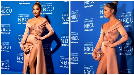Jennifer Lopez, mai mult dezbracata decat imbracata! Solista si-a aratat partile intime la un eveniment monden