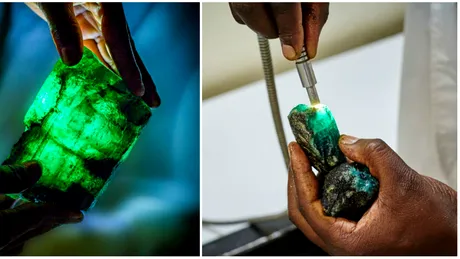 Smarald rar de un kilogram, descoperit in Zambia! E mult mai valoros decat aurul in stare pura!
