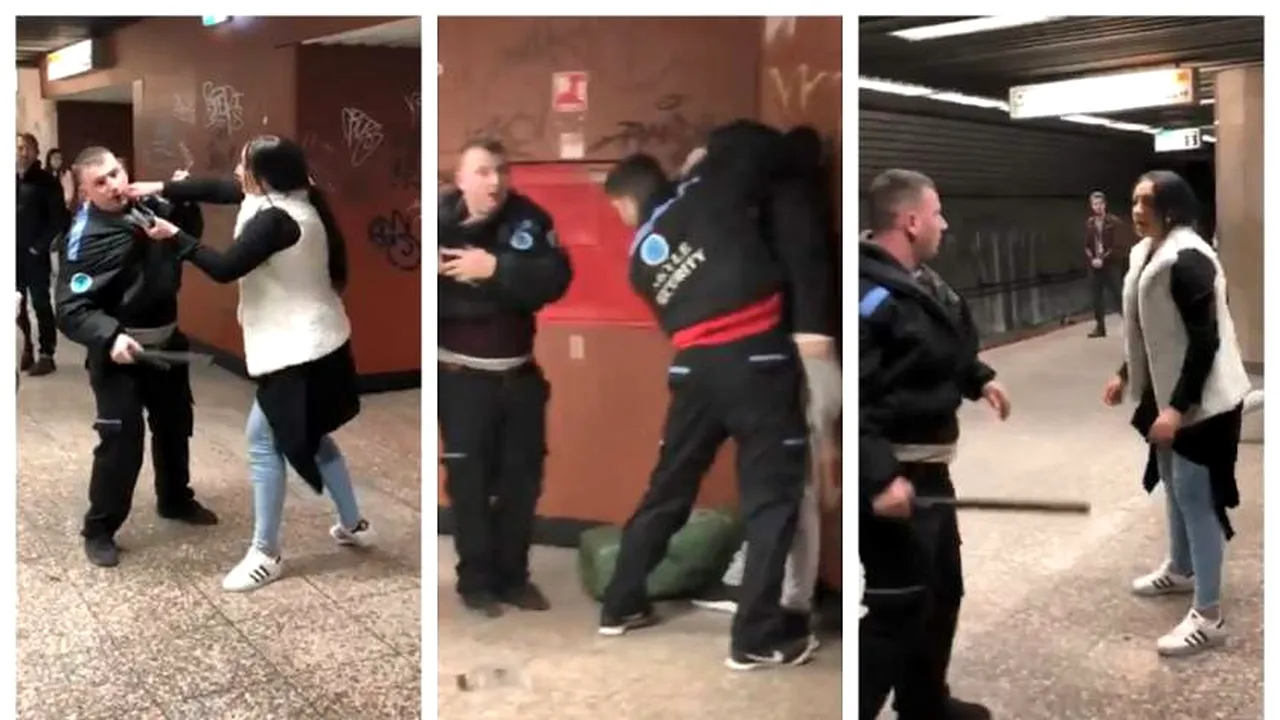 bataie intre tigani si agentii de paza in statia de metrou Basarab 11 