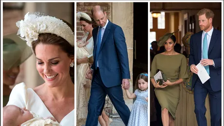 Imagini de la botezul Printului Louis! A fost sarbatoare in familia regala, iar mama lui, Kate Middleton, a stralucit pur si simplu! VIDEO