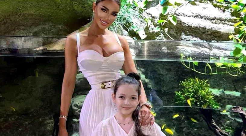 Cum o răsfață Bianca Drăgușanu pe micuța Sofia, în Dubai! Fetița este extem de frumoasă și își imită mama în poze