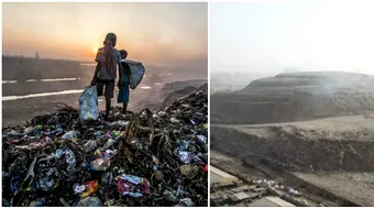 Muntele Everest de gunoi! Unde sunt aruncate deseuri cu tonele. Imagini VIDEO triste