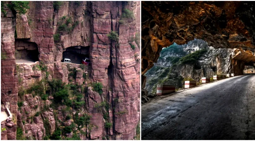 WOW! Asa arata cel mai periculos tunel din lume! Pare aproape imposibil de parcurs cu masina! VIDEO