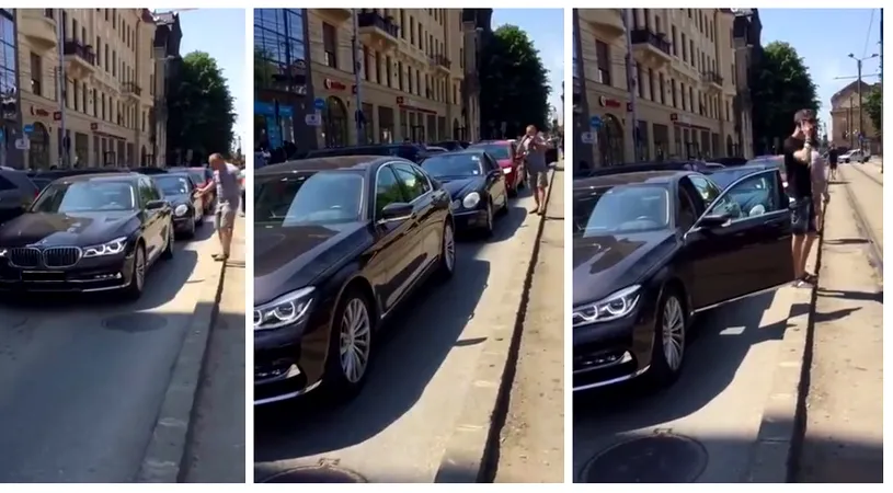 Tupeu de sofer in Timisoara! Un barbat a blocat o strada intreaga. Motivul sau este stupid si toti l-au injurat VIDEO