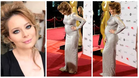 Laura Cosoi, sexy-graviduta: si-a etalat burtica la Gala Premiilor Gopo! Actrita a fost o aparitie impresionanta pe covorul rosu