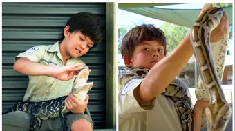 VIDEO! El este noul Steve Irwin! Pustiul are doar 8 ani dar iubeste animalele si animalele il iubesc pe el!