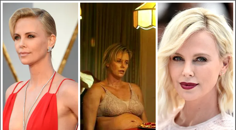 Charlize Theron a ajuns sa arate in ultimul hal. S-a ingrasat 22 de kilograme si are burta. Ce s-a intamplat de a ajuns sa arate asa