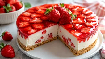 Tort fără coacere cu căpșuni: desertul perfect pentru zilele de vară, gata fără cuptor