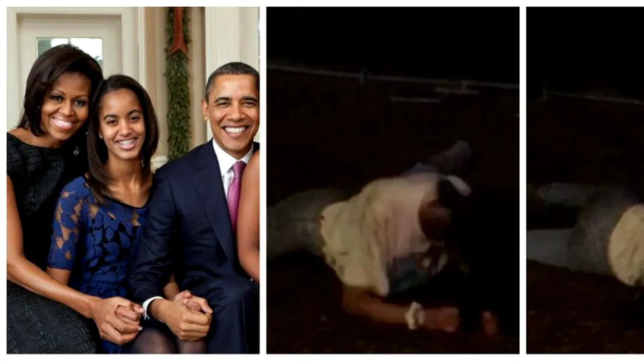 Malia Obama s-a tavalit pe pamant 2017 