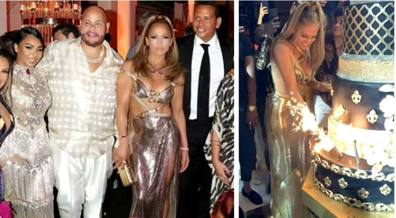 VIDEO! Jennifer Lopez, petrecere faraonica la 50 de ani! A avut 250 de invitati iar logodnicul ei i-a facut cadou un Porsche 911 decapotabil!