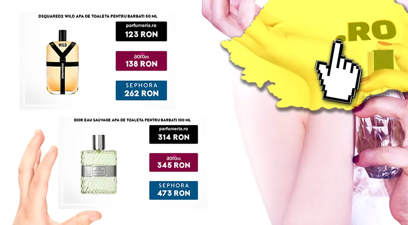 Cele mai bune preturi pentru parfumuri originale de pe site-urile din România! AORO.RO vs PARFUMERIA.RO vs SEPHORA.RO