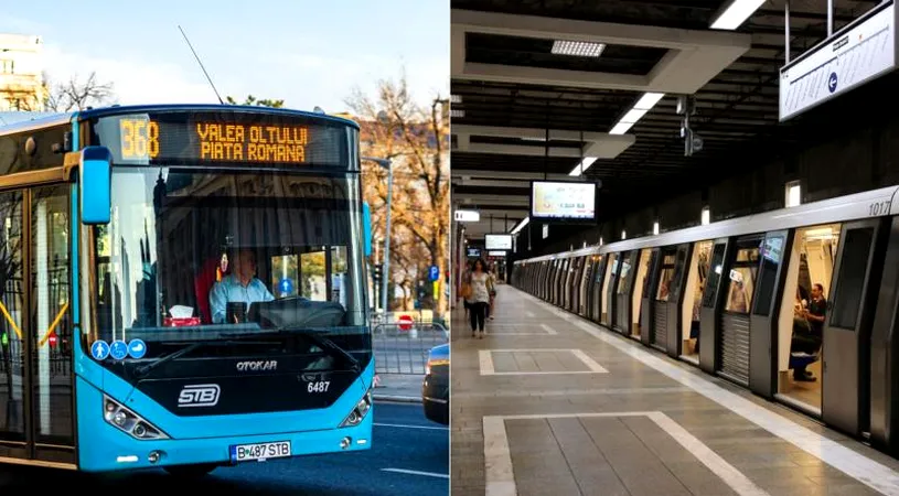 Program STB și Metrorex de Crăciun și Revelion 2024.  Cum vor circula tramvaiele, autobuzele, troleibuzele și metrourile