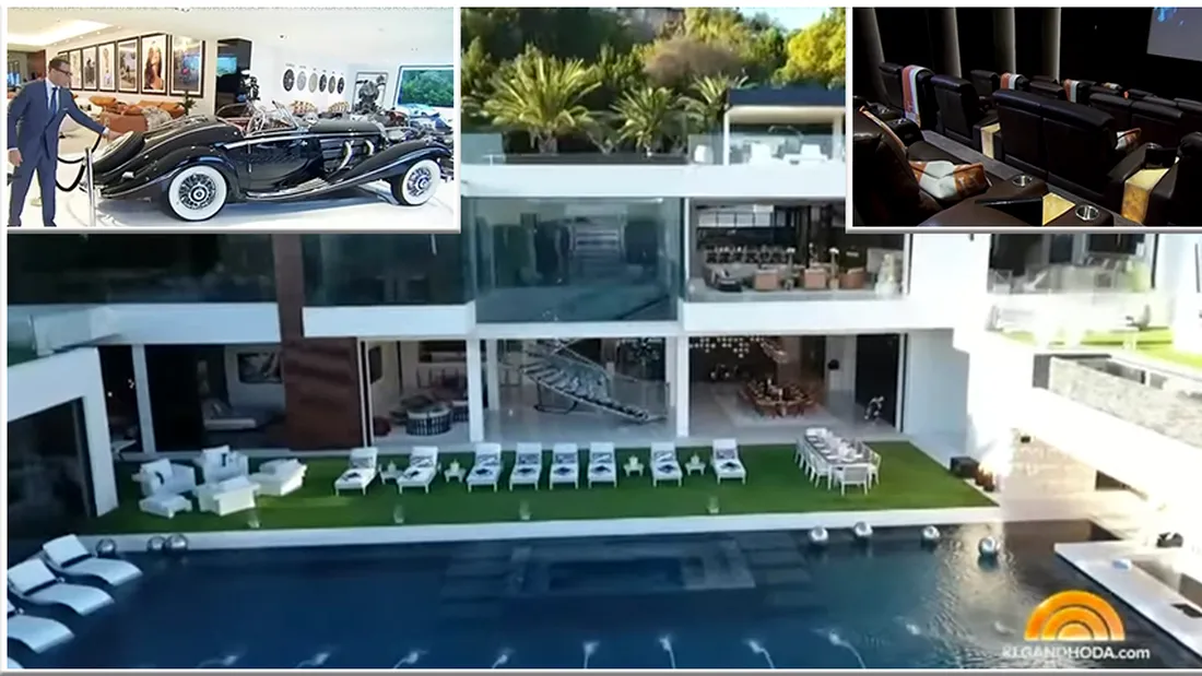 Imagini SPECTACULOASE dintr-o locuinta de 250 de milioane de dolari! Doar masinile costa 30 de milioane, iar pe acoperis se afla un heliport