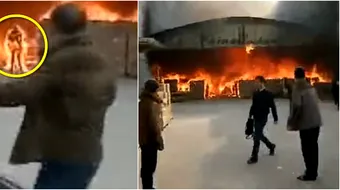 A scapat cu bine dintr-un incendiu, dar aproape a murit cateva minute mai tarziu. Lumea l-a observat cum se intoarce in flacari. Motivul e socant
