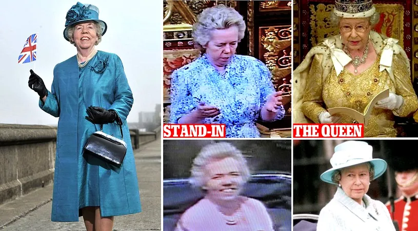 Dublura Reginei Elisabeta ii tine locul de 30 de ani! Cine e femeia care seamana cu suveranul Angliei VIDEO